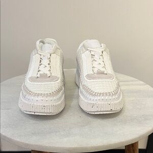 Elegant White Women's Sneakers
